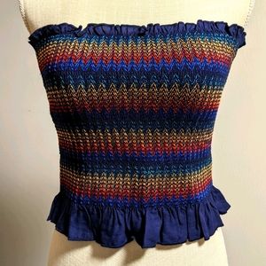 NWOT Forever 21 SMOCKED Tube Top Medium